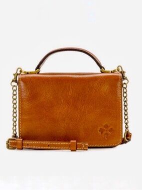 Patricia Nash Antolina Crossbody Bag, Heritage Tan Leather